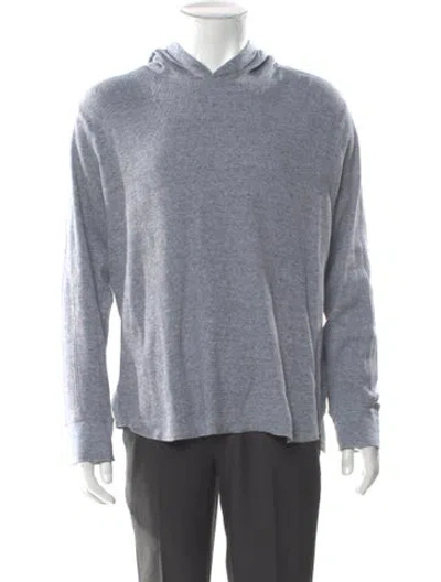 Pre-owned Vince V-neck Long Sleeve Sweatshirt In Gray