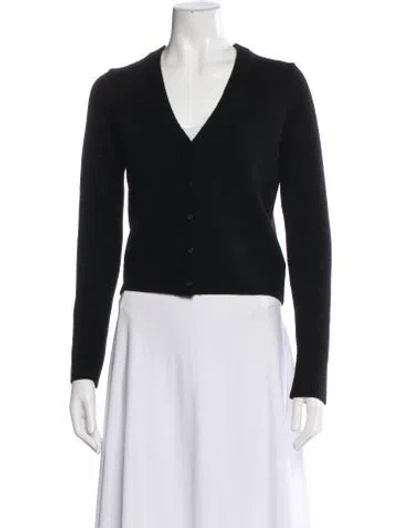 Pre-owned Vince V-neck Sweater In Black