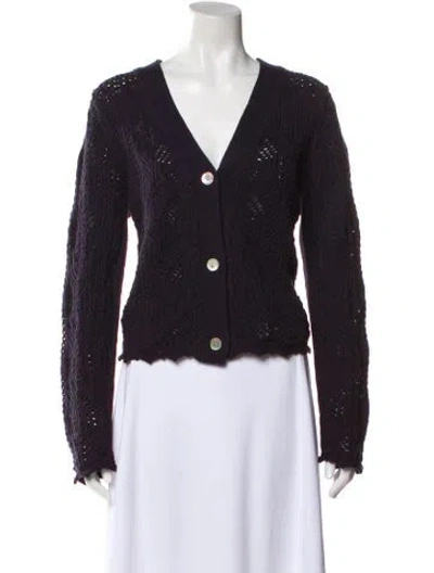 Pre-owned Vince V-neck Sweater In Black