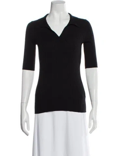 Pre-owned Vince V-neck Sweater In Black