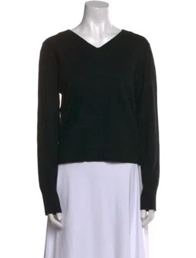 Pre-owned Vince V-neck Sweater In Black