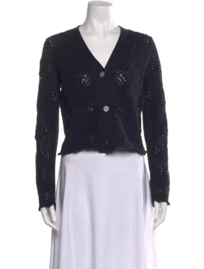 Pre-owned Vince V-neck Sweater In Black