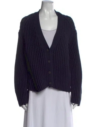 Pre-owned Vince V-neck Sweater In Black
