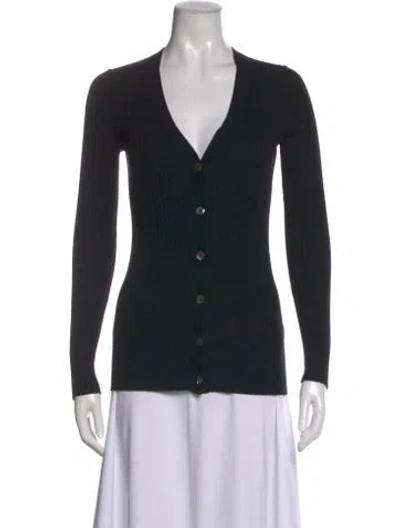 Pre-owned Vince V-neck Sweater In Black