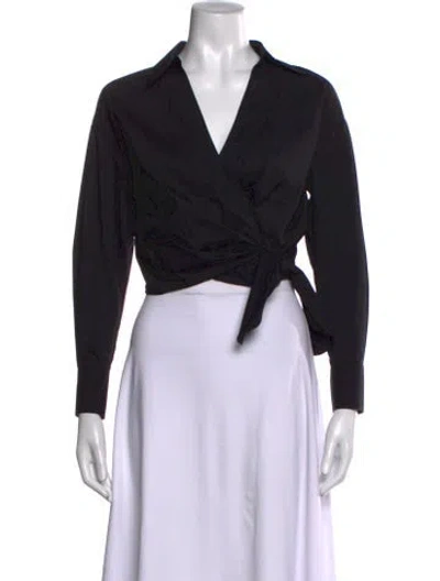 Pre-owned Vince V-neck Sweater In Black