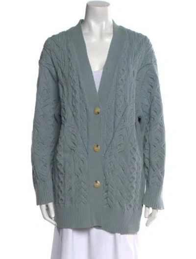 Pre-owned Vince V-neck Sweater In Blue