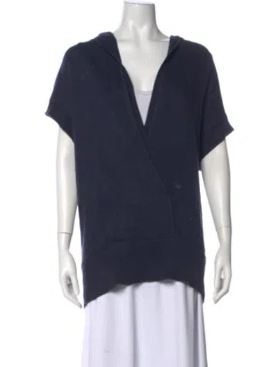 Pre-owned Vince V-neck Sweater In Blue