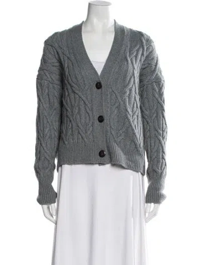 Pre-owned Vince V-neck Sweater In Blue