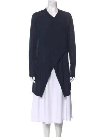 Pre-owned Vince V-neck Sweater In Blue