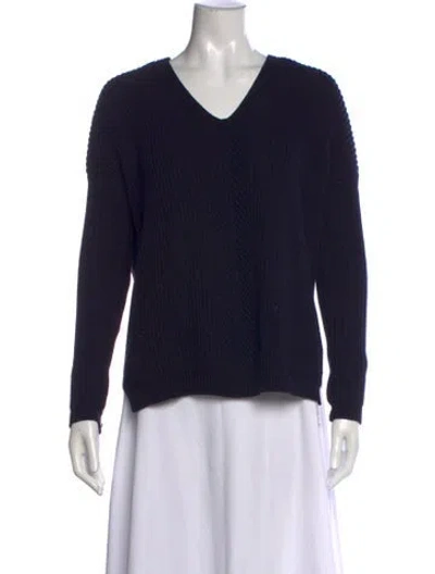 Pre-owned Vince V-neck Sweater In Blue