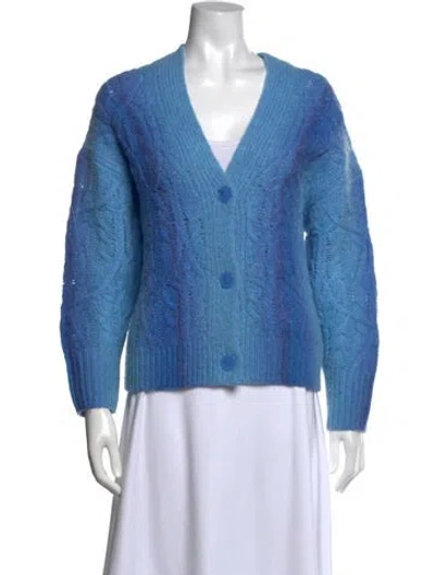 Pre-owned Vince V-neck Sweater In Blue