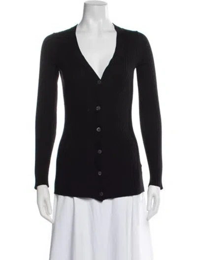 Pre-owned Vince V-neck Sweater In Blue