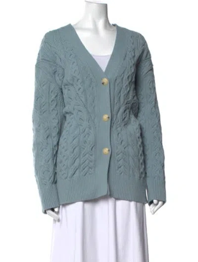 Pre-owned Vince V-neck Sweater In Blue