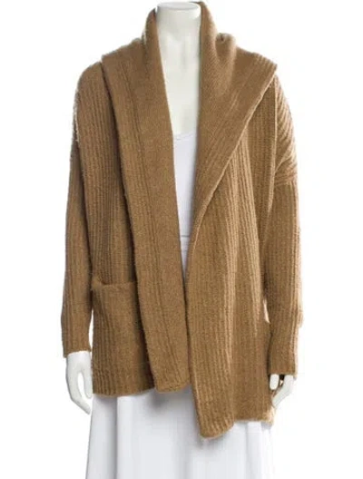 Pre-owned Vince V-neck Sweater In Brown