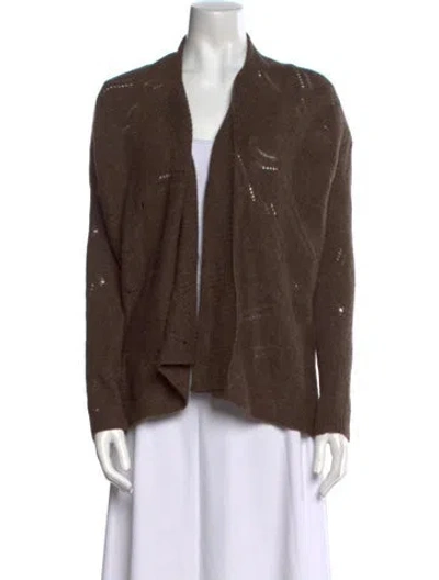 Pre-owned Vince V-neck Sweater In Brown