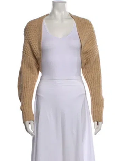 Pre-owned Vince V-neck Sweater In Brown