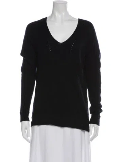 Pre-owned Vince V-neck Sweater In Gray