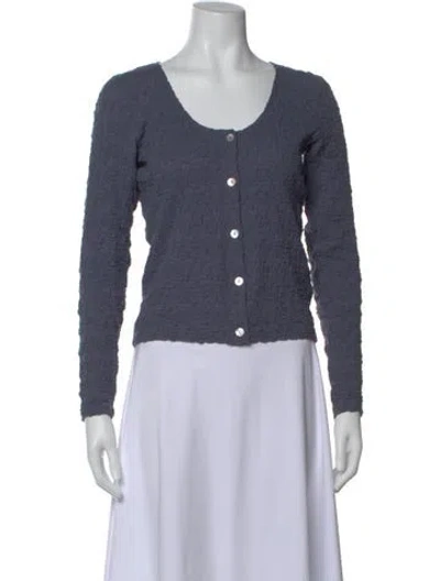 Pre-owned Vince V-neck Sweater In Gray