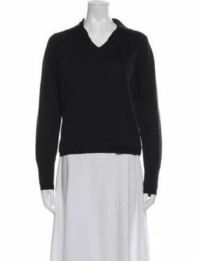 Pre-owned Vince V-neck Sweater In Gray