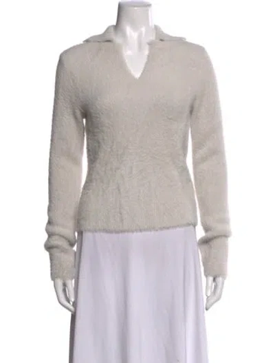 Pre-owned Vince V-neck Sweater In Gray