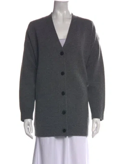 Pre-owned Vince V-neck Sweater In Grey
