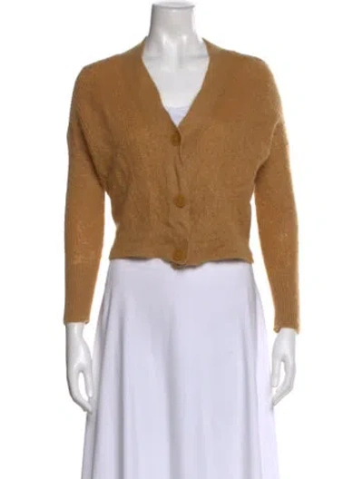 Pre-owned Vince V-neck Sweater In Neutral