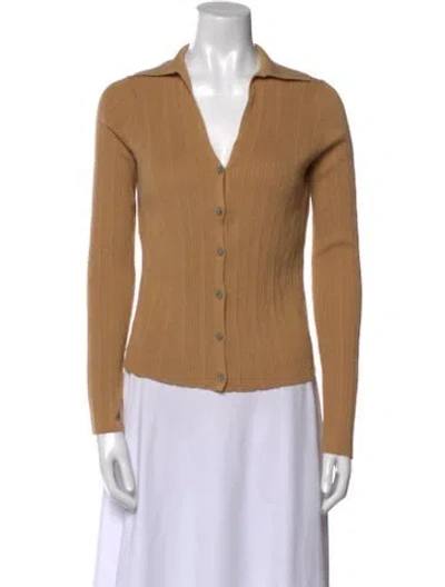 Pre-owned Vince V-neck Sweater In Neutral