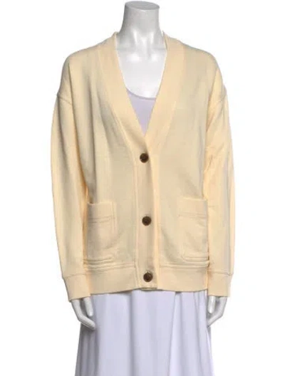 Pre-owned Vince V-neck Sweater In Neutral