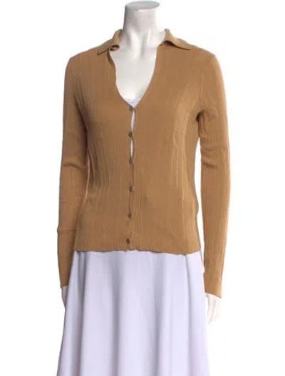 Pre-owned Vince V-neck Sweater In Neutral