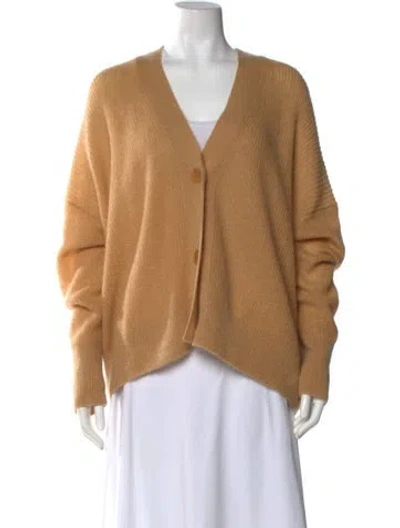 Pre-owned Vince V-neck Sweater In Neutral