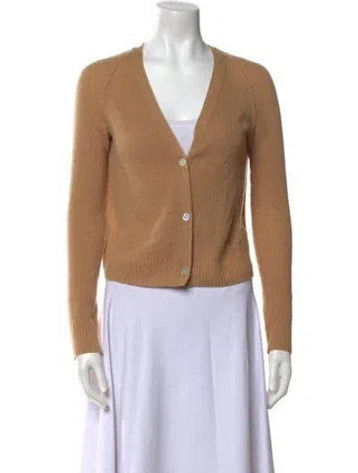 Pre-owned Vince V-neck Sweater In Neutral