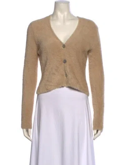 Pre-owned Vince V-neck Sweater In Neutral