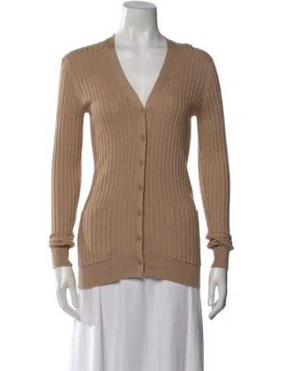 Pre-owned Vince V-neck Sweater In Neutral