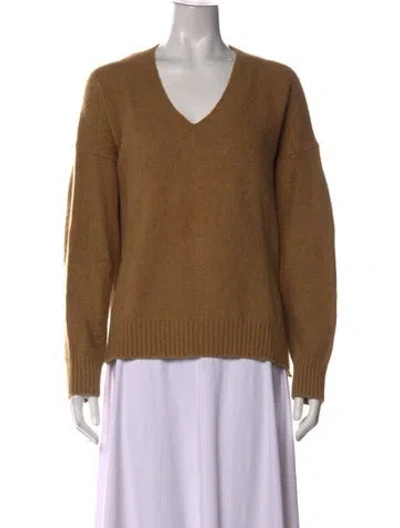Pre-owned Vince V-neck Sweater In Neutral