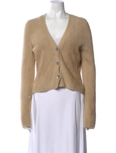 Pre-owned Vince V-neck Sweater In Neutral