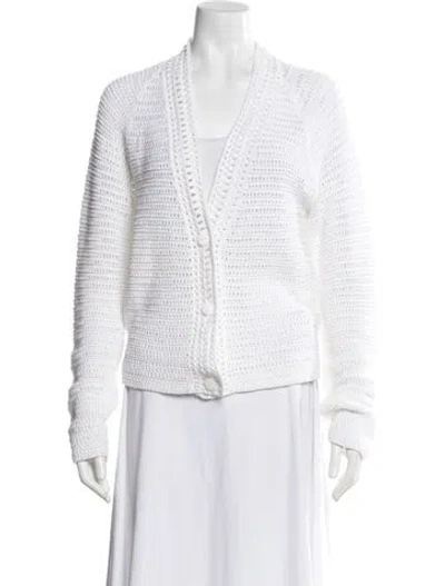 Pre-owned Vince V-neck Sweater In Neutral