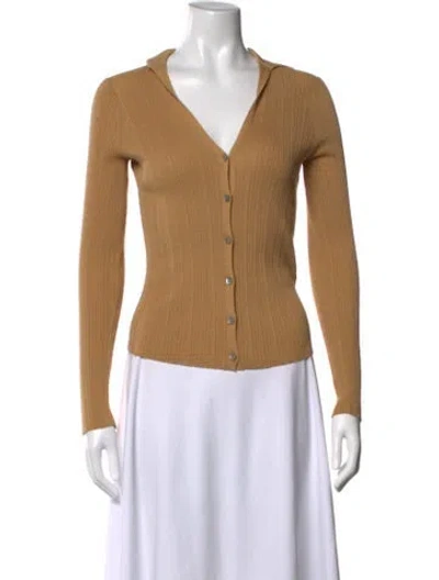Pre-owned Vince V-neck Sweater In Neutrals