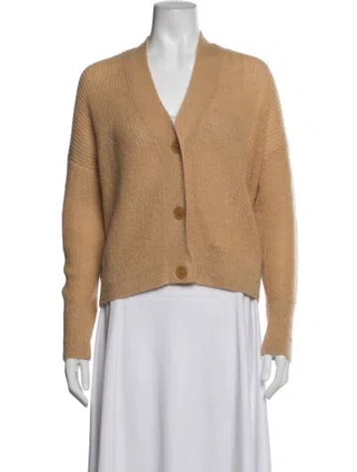 Pre-owned Vince V-neck Sweater In Neutrals