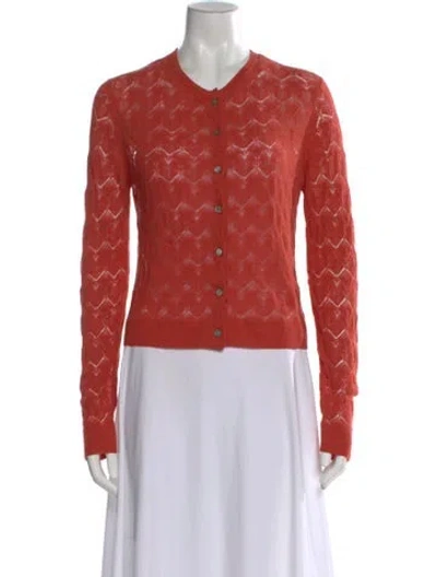 Pre-owned Vince V-neck Sweater In Orange