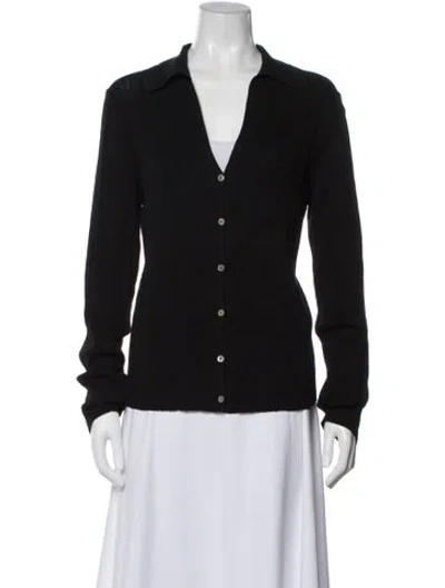 Pre-owned Vince V-neck Sweater W/ Tags In Black