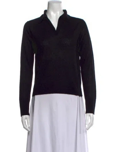 Pre-owned Vince V-neck Sweater W/ Tags In Black