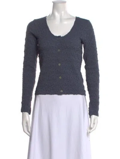 Pre-owned Vince V-neck Sweater W/ Tags In Blue