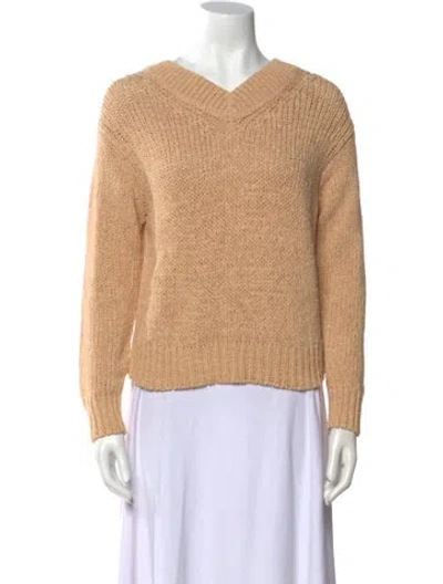 Pre-owned Vince V-neck Sweater W/ Tags In Neutral