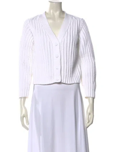Pre-owned Vince V-neck Sweater In White