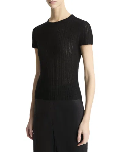 VINCE WAFFLE KNIT CASHMERE & SILK-BLEND HENLEY
