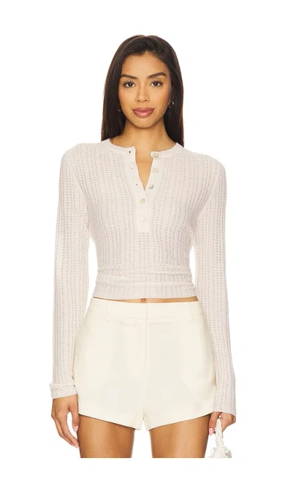 Vince Waffle Knit Henley Top
