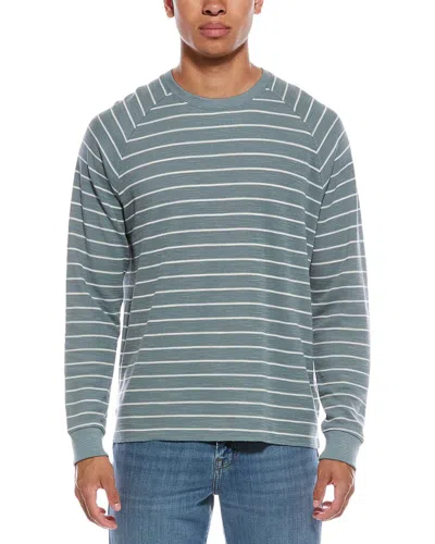 Vince Waffle T-shirt In Blue