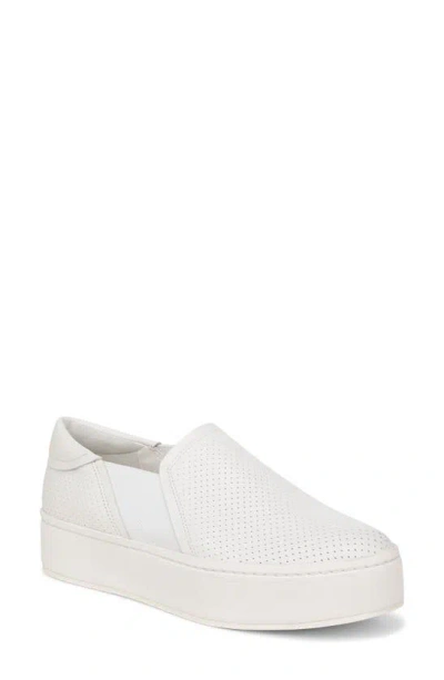 Vince Warren Perforated Platform Trainer In White