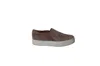 Vince Warren Platform Slip On Sneakers In Beige Suede In Pink