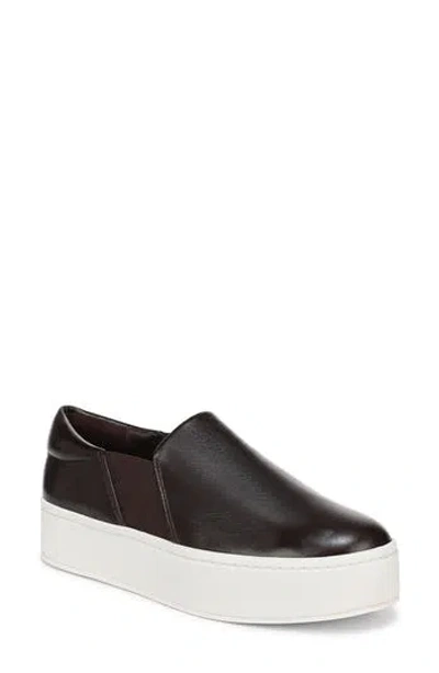 Vince Warren Platform Slip-on Sneaker In Black